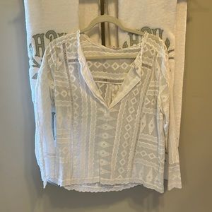 Rebecca Taylor white with detailing top